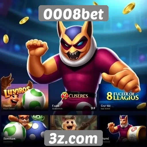 Variedade de jogos disponíveis no 0008bet